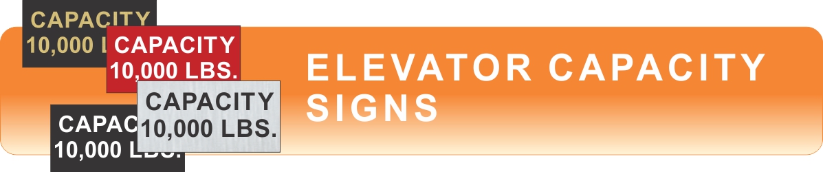 elevator capacity signs